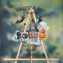 Letrero de bienvenida para baby shower de Hallowee
