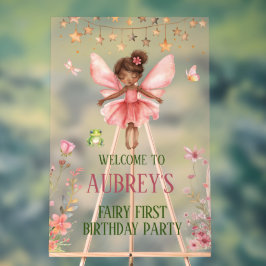 Señal Acrílica Letrero de bienvenida para primer cumpleaños de ha