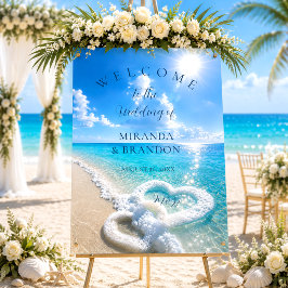 Señal Acrílica Letrero de boda de acrílico olas del océano azul c