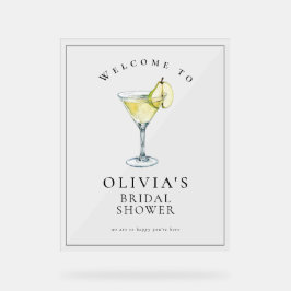 Señal Acrílica Letrero de Fiesta de Despedida de Soltera con Mart