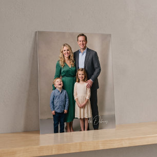 Señal Acrílica Letrero de retrato de familia de acrílico sin marc