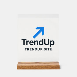 Señal Acrílica Letreros de Mesa de Boda Tendencia Arriba Acuarela