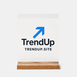 Señal Acrílica Letreros de Mesa de Boda Tendencia Arriba Acuarela
