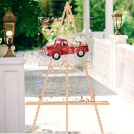 Señal Acrílica Leyenda de bienvenida de Baby Shower de la caída d