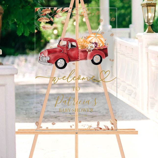 Señal Acrílica Leyenda de bienvenida de Baby Shower de la caída d (Subido por el creador)