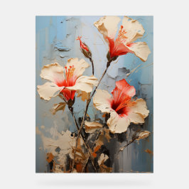 Señal Acrílica Lily de Toad - Floral de Impasto