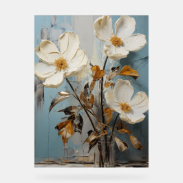 Señal Acrílica Lily de Toad - Floral de Impasto