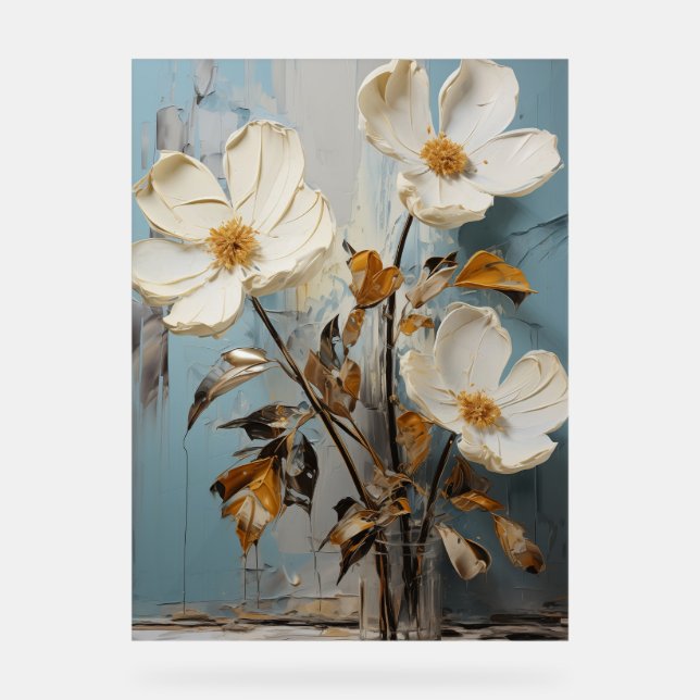 Señal Acrílica Lily de Toad - Floral de Impasto (Anverso)