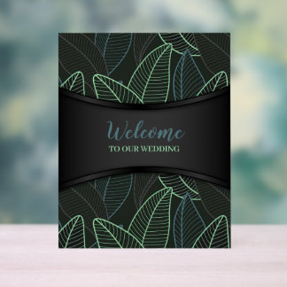 Señal Acrílica Líneas curvadas Ramas deja G625 negro