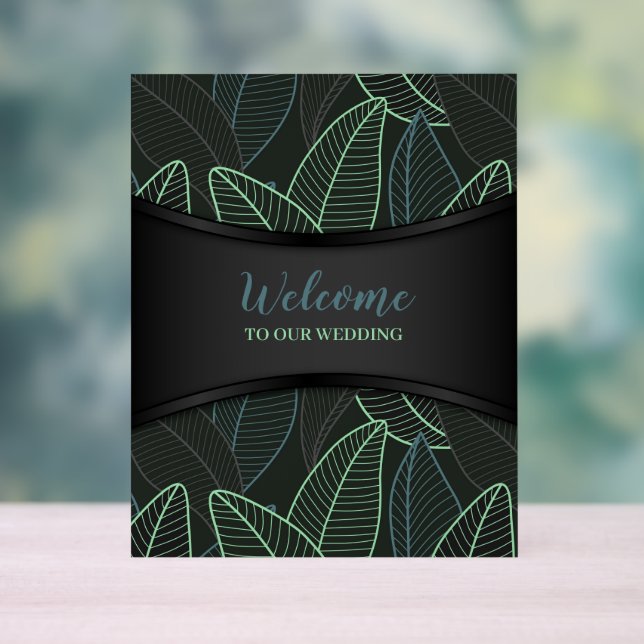 Señal Acrílica Líneas curvadas Ramas deja G625 negro (Neutral )