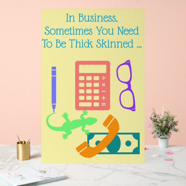 Señal Acrílica Lizard en el trabajo (Boda)