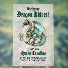 Señal Acrílica Llamando a todos los jinetes de dragones Cumpleaño