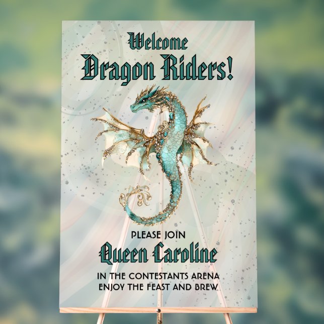 Señal Acrílica Llamar a todos los jinetes de dragones Cumpleaños (Neutral )