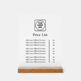 Señal Acrílica Logotipo comercial | Precio Personalizado profesio