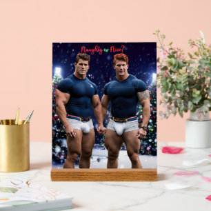 Señal Acrílica Los árboles de Navidad brillantes de SlipperyJoe d