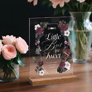 Señal Acrílica Los Pequeños Boos Son La Ducha Gótica De Las Flore