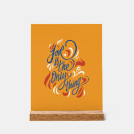 Señal Acrílica Love is the only thing