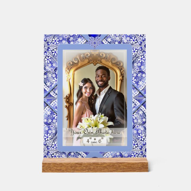 Señal Acrílica Lugar cerámico Azul de grecia (Anverso)