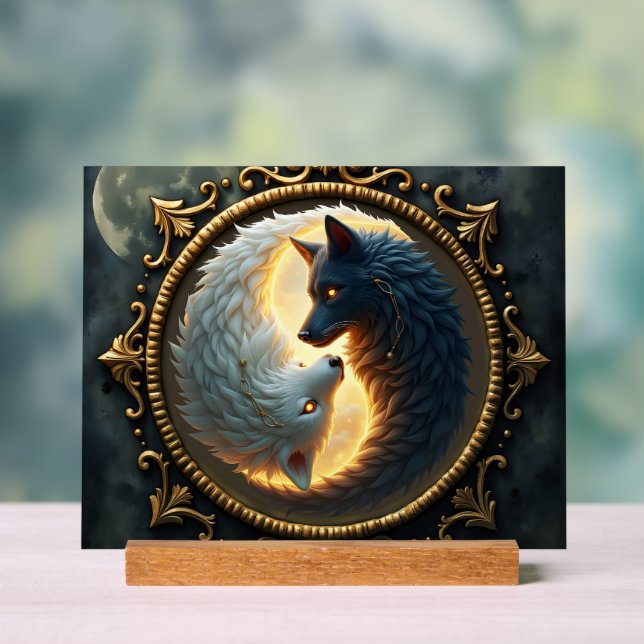 Señal Acrílica Lunar Balance – Where Shadows Embrace the Light.  (Neutral )