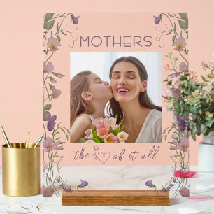 Señal Acrílica Madres Florales el Corazón de Todo Foto Acrílico