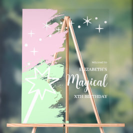 Señal Acrílica Magical Birthday
