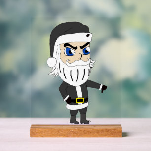 Señal Acrílica malo santa claus