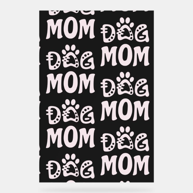 Señal Acrílica Mamá Perro (Anverso)