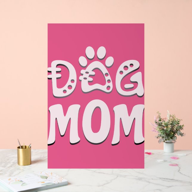 Señal Acrílica Mamá Perro (Boda)