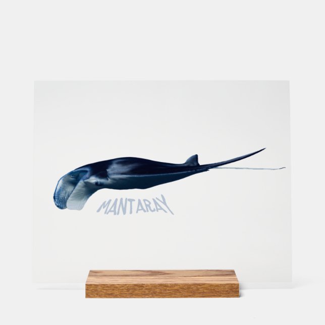 Señal Acrílica Manta Raya (Anverso)