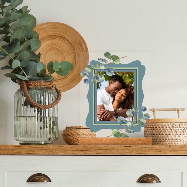 Señal Acrílica Marco de foto de Eucalyptus Deco Azul (Room Decor)