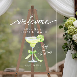 Señal Acrílica Margs Matrimony Bridal Shower Bienvenidos Rótulo A
