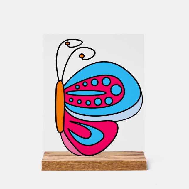 Señal Acrílica Mariposa (Anverso)