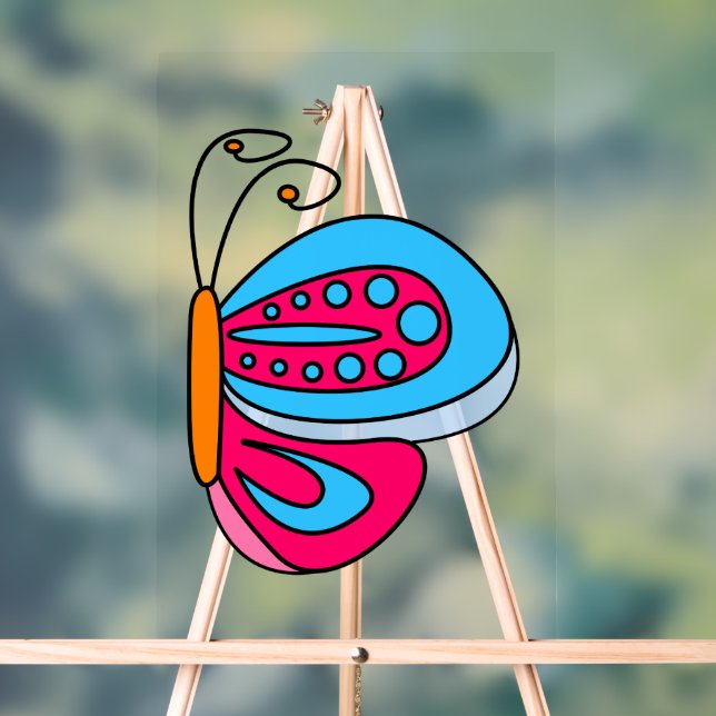 Señal Acrílica Mariposa (Neutral )