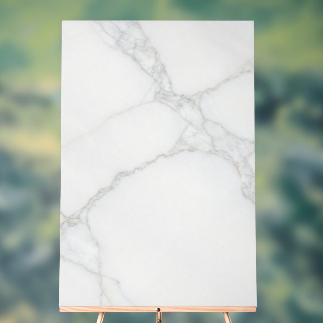 Señal Acrílica Mármol Blanco (Neutral )