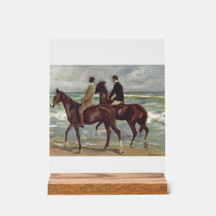 Señal Acrílica Max Liebermann: Dos jinetes en la playa Arte