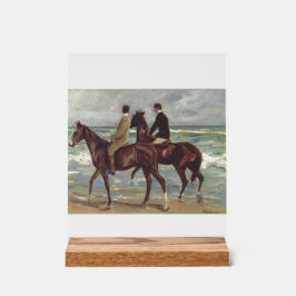 Señal Acrílica Max Liebermann: Two Riders on the Beach Art