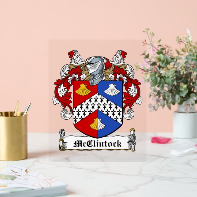 Señal Acrílica McClintock Family Crest (Boda)