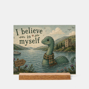 Señal Acrílica Me creo un caprichoso Monstruo del Lago Ness