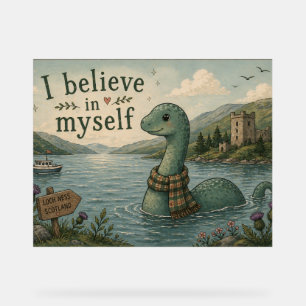Señal Acrílica Me creo un caprichoso Monstruo del Lago Ness