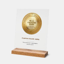 Medalla de oro realista en 3D personalizable y edi