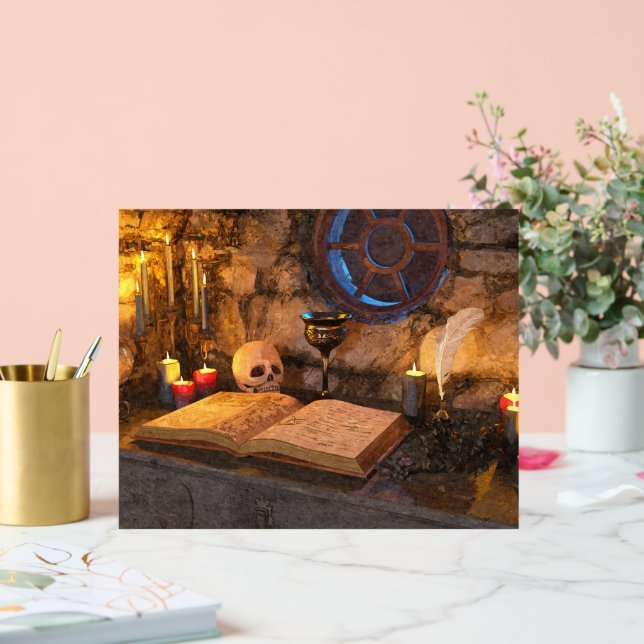 Señal Acrílica Medieval Fantasy Wizard's Study (Boda)