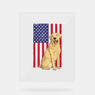 Señal Acrílica Mejor Labrador Para Hombres Mujeres Yellow Lab Rec