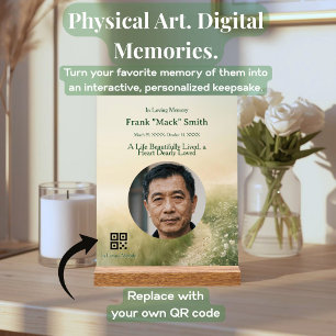 Señal Acrílica Memorial Multimedia Personalizado Foto Personaliza
