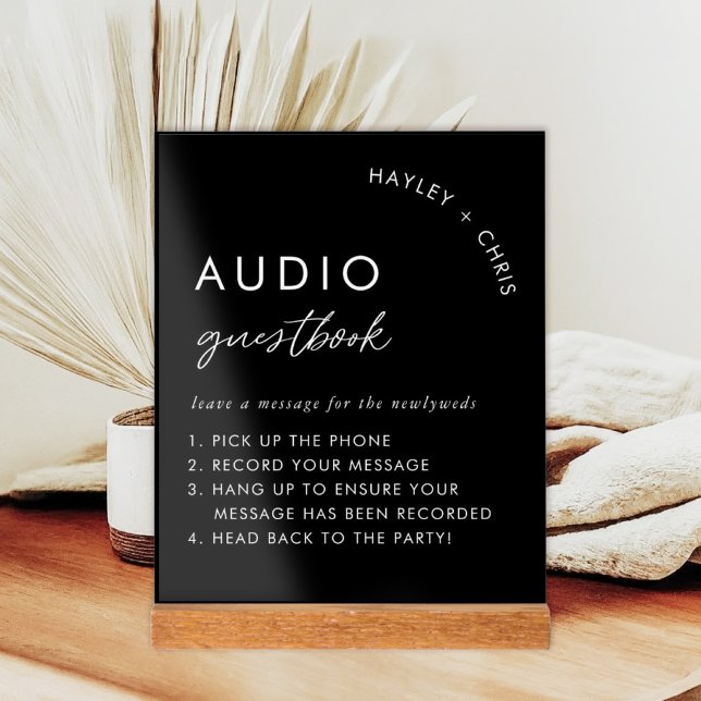 Señal Acrílica Mensaje de teléfono de invitado del libro de audio (Subido por el creador)