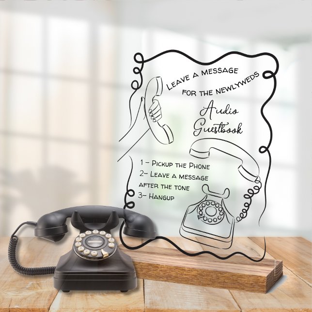 Señal Acrílica Mensaje del libro de visitas de audio para el sign (Subido por el creador)