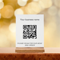 Menú código qr escaneo bar cafetería restaurante