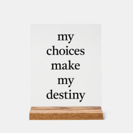 Señal Acrílica Mi Rótulo acrílico destino