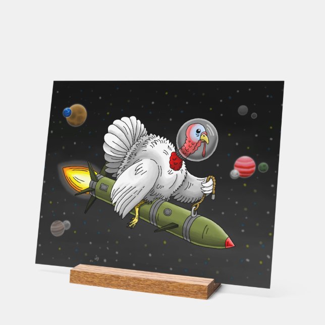 Señal Acrílica Misil de Acción de Gracias Turquía (Ángulo)