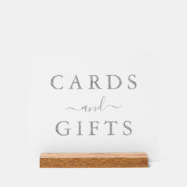 Señal Acrílica Moda Faux Relieve metalizado plateado Bodas y Rega