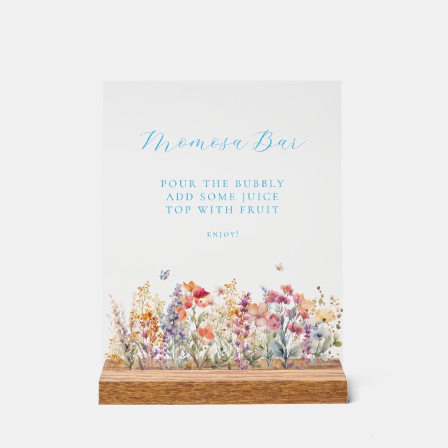 Señal Acrílica Moderno bar Momosa (Anverso)